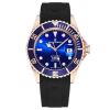 Revue Thommen Men's 'Diver' Blue Dial Black Rubber Strap Swiss Automatic Watch 17571.2865