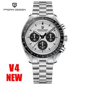PAGANI DESIGN 2023 New Men Watches Top Luxury Quartz Watch For Men Automatic Date Speed Chronograph Sapphire Mirror Wristwatch (Is Customized: No, Color: Silver White)