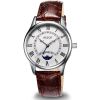 New AESOP Watch Men Sapphire Crystal Quartz Wrist Wristwatch Moon Phase Leather Male Clock Relogio Masculino Hodinky reloj hombr