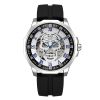 Shark Sports Watch Men Fashion 3D Skull Design SAS Shield Anchor Vintage Mechanical Watches Silicone Strap Skeleton Wirstwatch