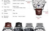 New AESOP Watch Men Sapphire Crystal Quartz Wrist Wristwatch Moon Phase Leather Male Clock Relogio Masculino Hodinky reloj hombr